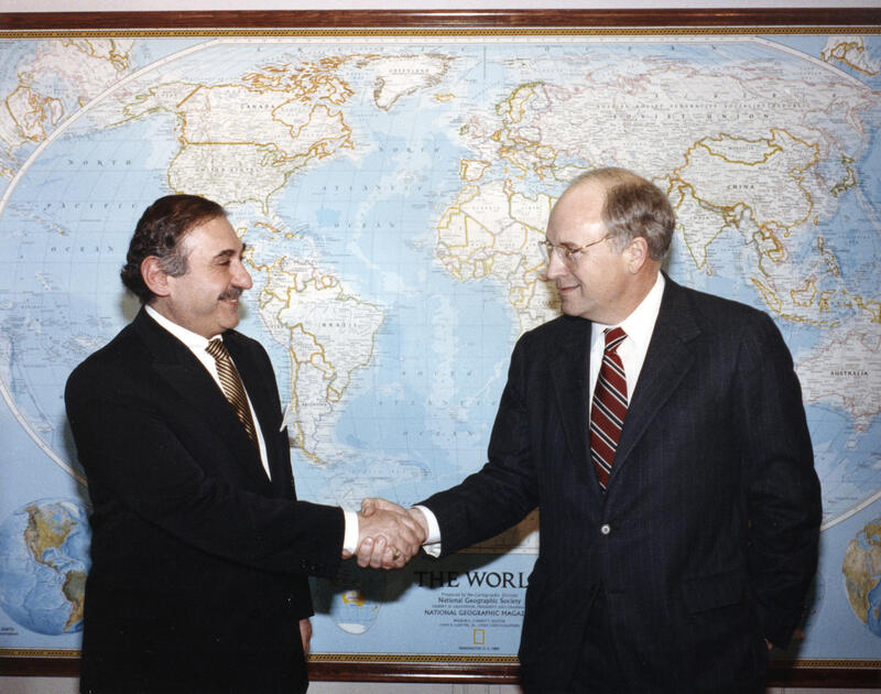 Cheney Meets Alptemocin of Turkey