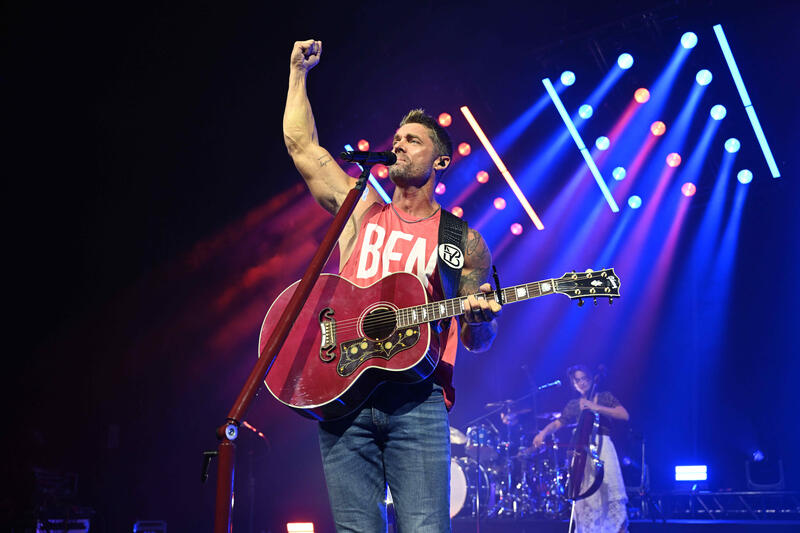 Brett Young performing at Eventim Apollo in London