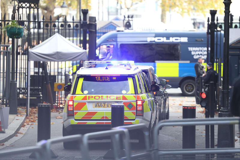 Keir Starmer Departs Downing Street for PMQs in London