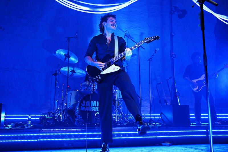 James Marriott performing at Roundhouse in London