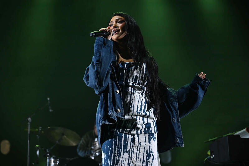 Joy Crookes performing at Brixton Academy