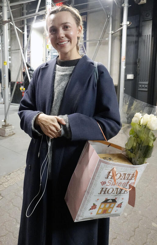 Synnove Karlsen at ìPygmalionî Stage Door Off-Broadway