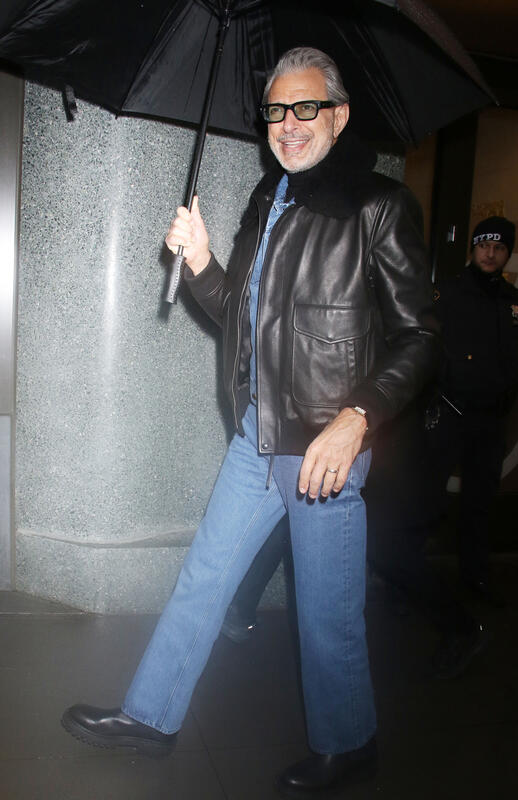 Jeff Goldblum seen at Live with Kelly & Mark