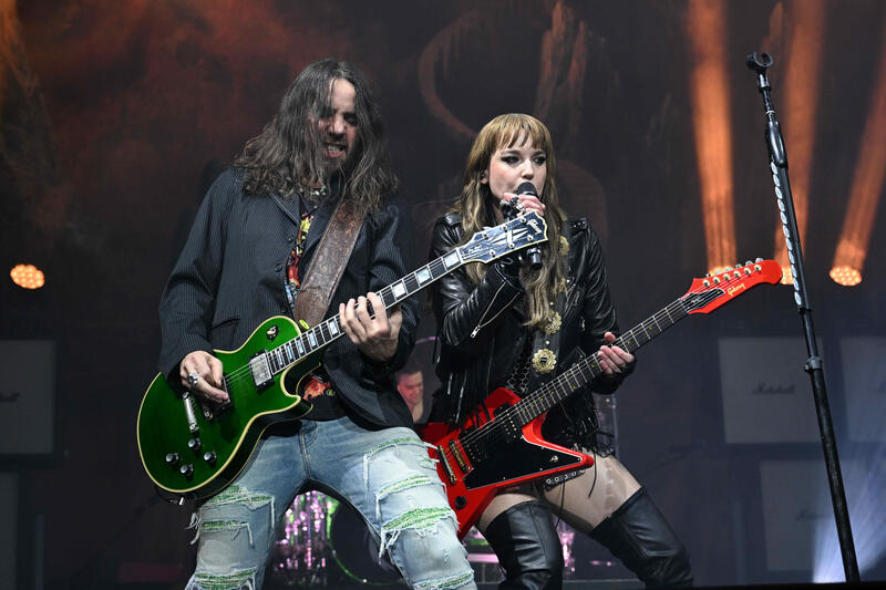 Halestorm performing at O2 Arena in London