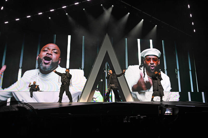 JLS performing at O2 Arena in London