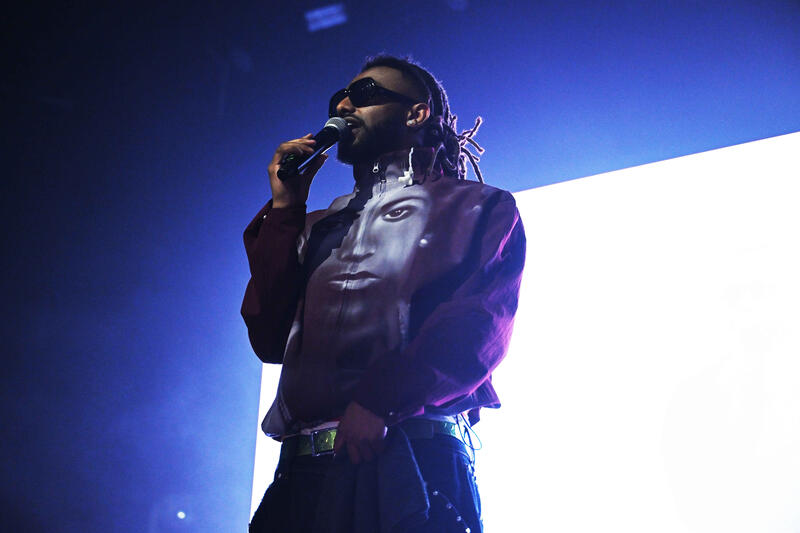 Aminé performing at Troxy in London