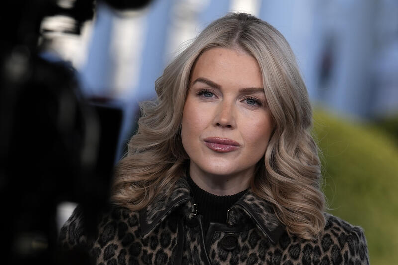 Karoline Leavitt Talks to Media - Washington