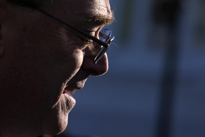 Kevin Hassett Talks to Media - Washington