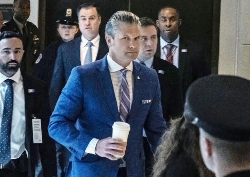 Hegseth Arrives on Capitol Hill