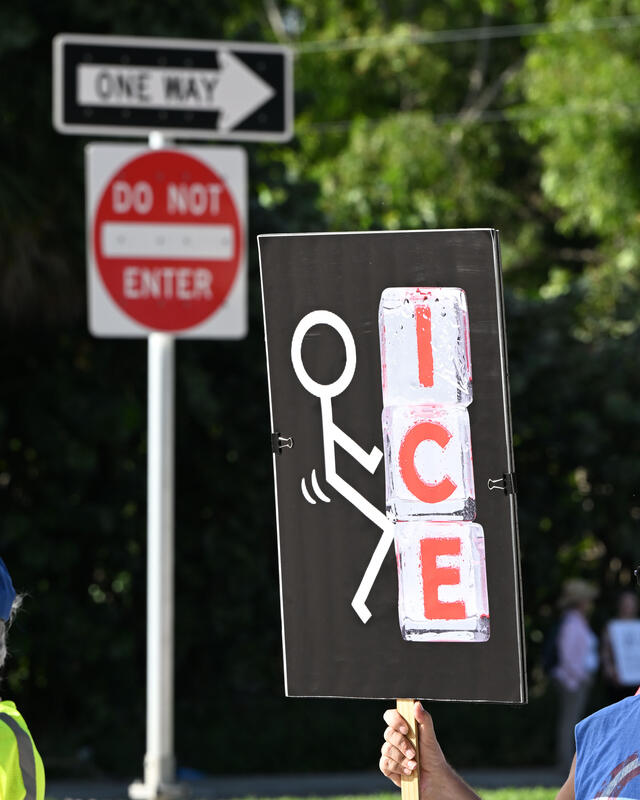 Ice Protests in Pompano Beach