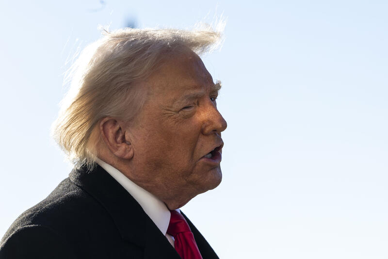 President Trump departs the White House for Detroit, Michgan