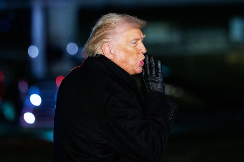 President Trump Departs White House for Davos, Switzerland