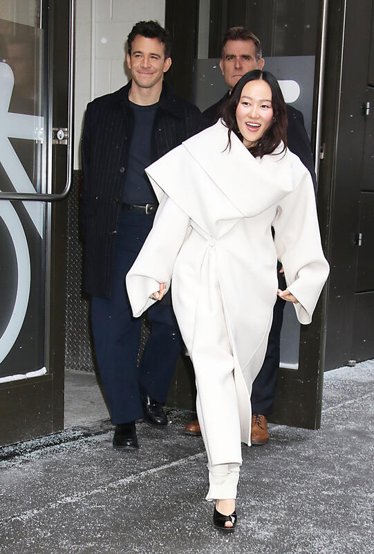 Luke Thompson and Yerin Ha Seen At The View