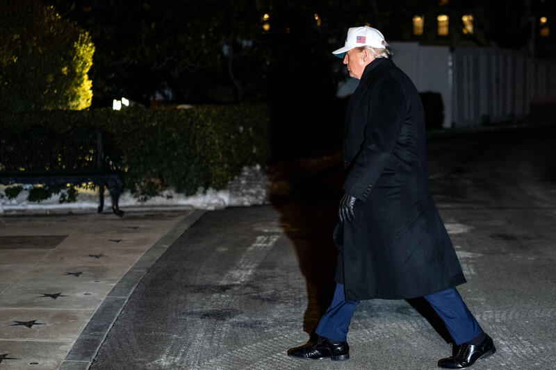 President Trump Returns To The White House From Iowa