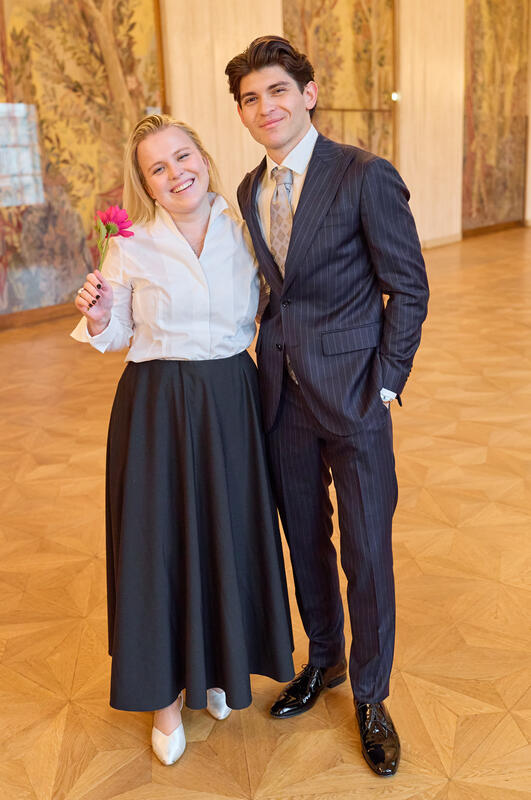 Debütanten - Debütantinnen Probe im Mahler Saal für den Opernball 2026