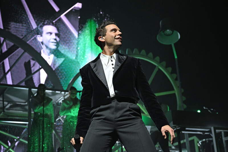 Mika performing at OVO Arena, in London