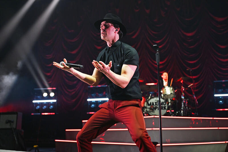 Maxïmo Park performing at Brixton Academy