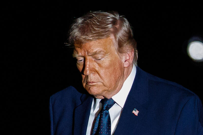 DC: U.S. President Trump Returns to White House