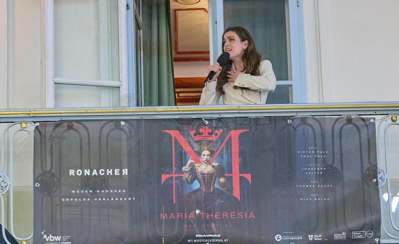 Copyright: Starpix / A. Tuma, 13.03.2026 Wien ,    Nienke LATTEN,    Highlights  aus " Maria Theresia - Das Musical " am Balkon des Casino Wien Kärntnerstrasse
