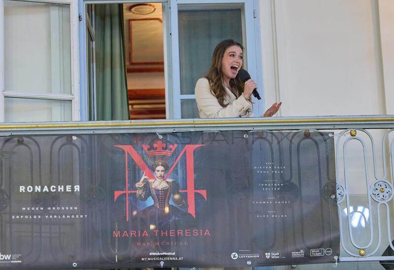 Copyright: Starpix / A. Tuma, 13.03.2026 Wien ,    Nienke LATTEN,    Highlights  aus " Maria Theresia - Das Musical " am Balkon des Casino Wien Kärntnerstrasse