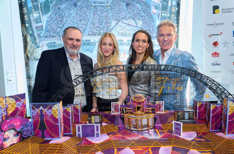 Copyright: Starpix / Alexander Tuma, 19.03.2026 Wien, Hans Peter DOSKOZIL, Anna Rosa DÖLLER,   Ines HENGL PIRKER,  Alfons HAIDER,  Pressekonferenz „Ein Käfig voller Narren“ im Hotel Marriott