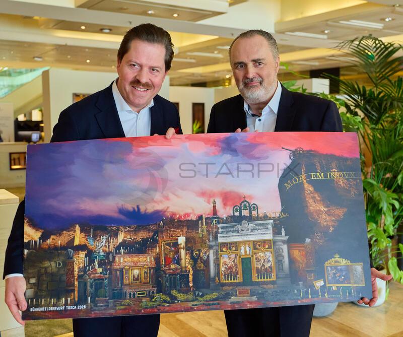 Bühnenbildentwurf von " Tosca " Oper im Steinbruch St. Margarethen 2026 