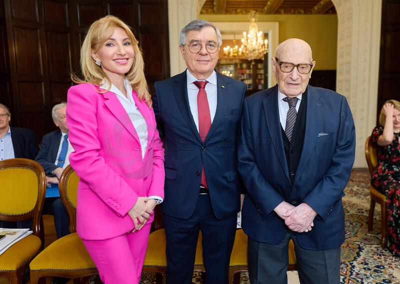 Copyright: Starpix / Alexander Tuma,  18.03.2026 Wien, Donka ANGATSCHEVA, Zenon KOSINIAK KAMYSZ,    Theodor KANITZER,   Empfang in der polnischen Botschaft zum "Frederic Chopin Galakonzert" im Wiener Musikverein