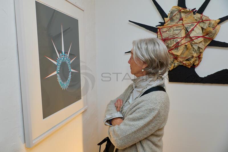 Copyright: Starpix / A. Tuma, 19.03.2026 Wien ,   Agnes HUSSLEIN,  , Preview Sabine Wiedenhofer "to all the fucking kings & queens" in der CA-Contemporary Galerie