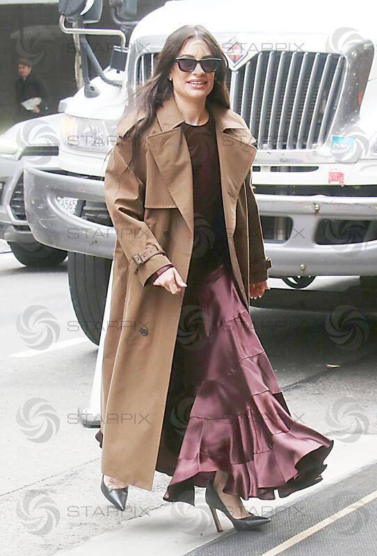 Lea Michele  Seen In NYC