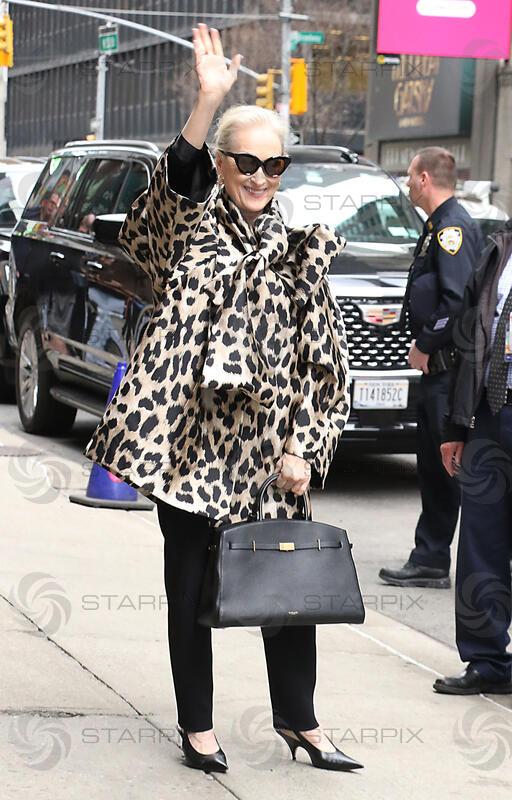 Meryl Streep seen at The Late Show with Stephen Colbert
