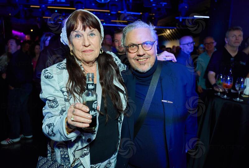 Copyright: Starpix / A. Tuma,  09.04.2026 Wien , Marianne KOHN, Mario SOLDO, , Präsentation des  Volkswagen x FALCO  - in der Kultdiskotheke U4