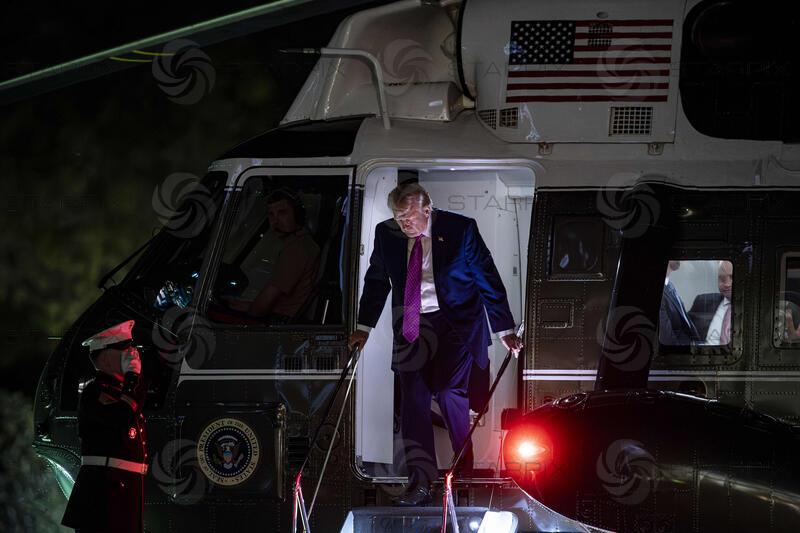 Trump Arrival from Charlottesville, Virginia