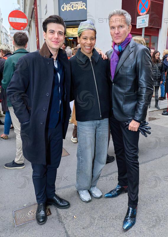Copyright: Starpix / A. Tuma, 14.04.2026 Wien , Davide DATO,    Rebecca HORNER,, Alfons HAIDER, Screening von der 2. Staffel der Netflix Produktion "Crooks" im CineCenter Wien und Fest im Kaffee Alt Wien