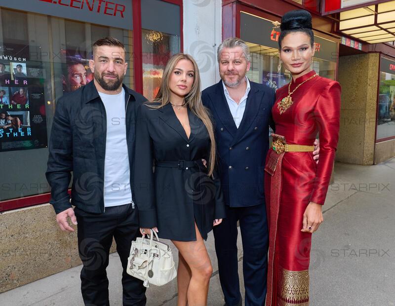 Copyright: Starpix / A. Tuma, 14.04.2026 Wien ,   Dominic SCHOBER (MMA Kämpfer) ,   Nadine MIRADA, Marvin KREN , Mimi TAO,  Family & Friends Screening von der 2. Staffel der Netflix Produktion "Crooks" im CineCenter Wien und Fest im Kaffee Alt Wien