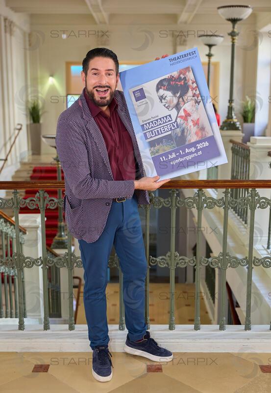 Copyright: Starpix / A. Tuma, 04.05.2026 Wien , Clemens UNTERREINER  (Madama Butterfly - Oper Burg Gars),  Programmpräsentation Theaterfest Niederösterreich 2026 im Palais NÖ Wien