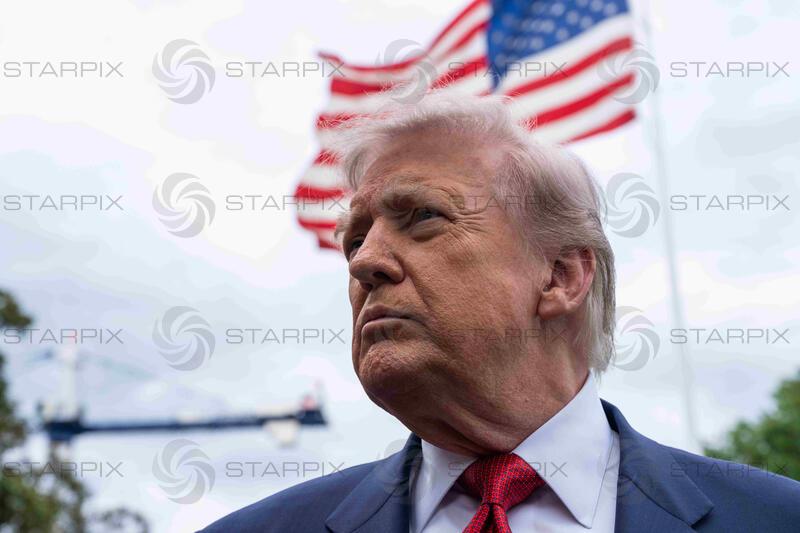 President Trump Departs White House for Sterling, VA
