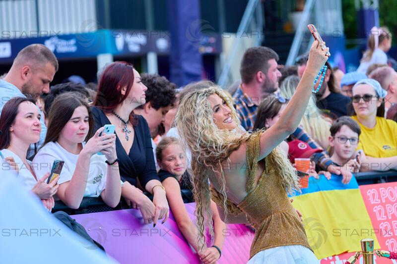 ESC Turquoise Teppich, Eurovision Contest in Wien Einzug beim Rathhaus der teilnehmenden Künstler