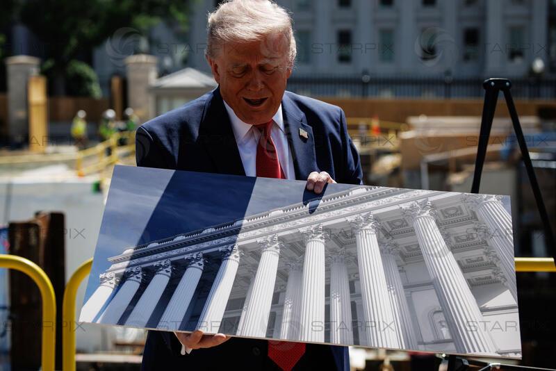 Donald Trump speaks about new East Wing