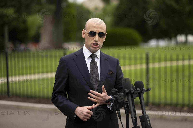 Stephen Miller Speaks to Members of the Media