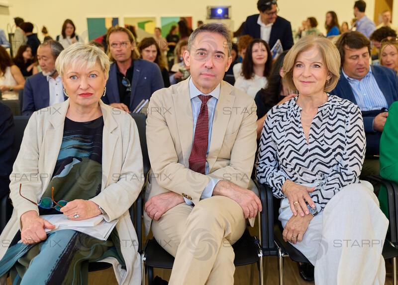Copyright: Starpix / Alexander Tuma, 27.05.2026 Wien,   Karin BERGMANN, Bogdan ROSCIC,  Ingrid THURNHER,   Präsentation des ORF Kultursommer 2026 in der Factory im Künstlerhaus