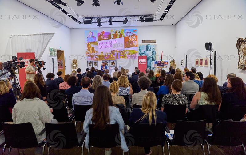 Copyright: Starpix / Alexander Tuma, 27.05.2026 Wien, Übersicht Saal,  Präsentation des ORF Kultursommer 2026 in der Factory im Künstlerhaus