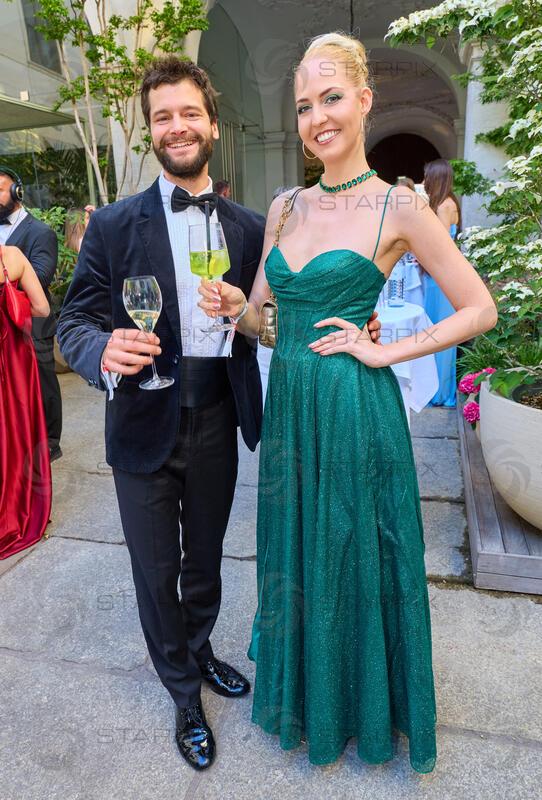 Copyright: Starpix / A. Tuma, 29.05.2026 Wien , Aaron KARL,   Beatrice TURIN (Körmer) , Empfang in der Trattoria Martinelli und Red Carpet beim Grand Ballo Italiano im Palais Niederösterreich Wien