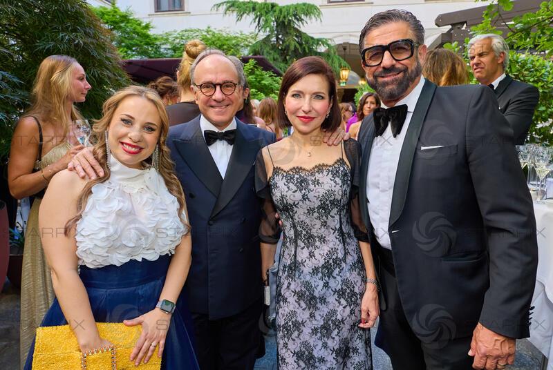 Copyright: Starpix / A. Tuma, 29.05.2026 Wien ,  Lidia CAMPANALE, Giovanni  PUGLIESE und Frau Debora LEPRE, ( Italienischer Botschafter),   Mauro MALOBERTI,  Empfang in der Trattoria Martinelli und Red Carpet beim Grand Ballo Italiano im Palais Niederösterreich Wien