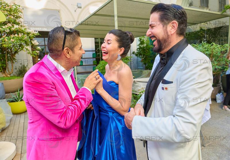 Copyright: Starpix / A. Tuma, 29.05.2026 Wien , Alexis F. GONZALEZ,   8 Zoryana KUSHPLER , Clemens UNTERREINER,  ,  Empfang in der Trattoria Martinelli und Red Carpet beim Grand Ballo Italiano im Palais Niederösterreich Wien