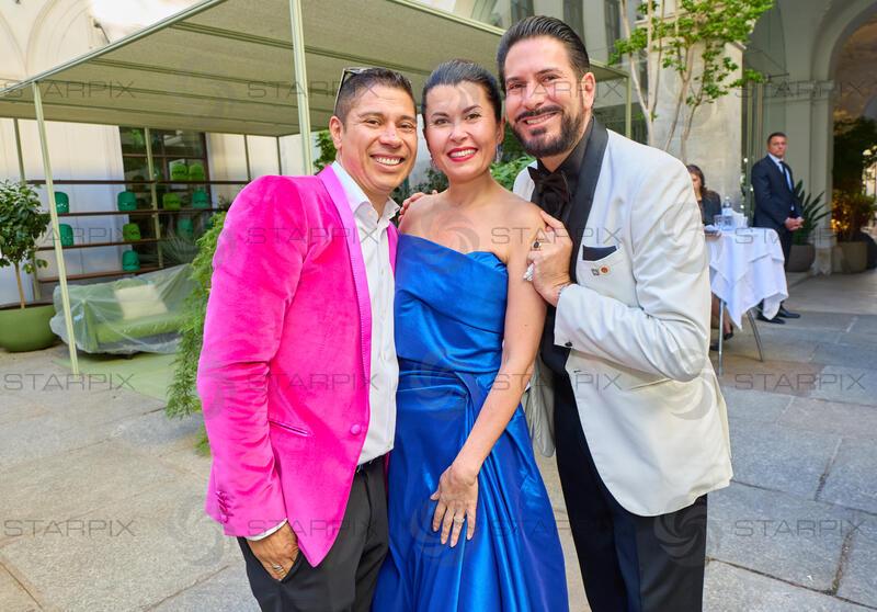 Copyright: Starpix / A. Tuma, 29.05.2026 Wien , Alexis F. GONZALEZ,   8 Zoryana KUSHPLER , Clemens UNTERREINER,  ,  Empfang in der Trattoria Martinelli und Red Carpet beim Grand Ballo Italiano im Palais Niederösterreich Wien