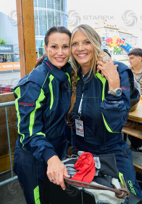 Copyright: Starpix / A. Tuma,  30.05.2026 Wien , Katharina GERHARDT, Nicole BELSTLER BÖTTCHER ( Belstler-Boettcher ),  " art of cart " Charity Celebrity Race  in der Ottakringer Brauerei Wien