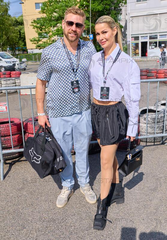 Copyright: Starpix / A. Tuma,  30.05.2026 Wien ,   Georg FECHTER,  Carmen STAMBOLI KNOR,     " art of cart " Charity Celebrity Race  in der Ottakringer Brauerei Wien