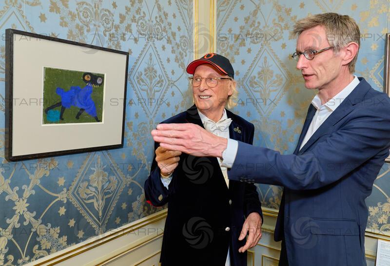 Copyright: Starpix / A. Tuma, 02.06.2026 Wien ,    Otto WAALKES, Ralph GLEIS, Direktor Albertina, Ausstellungseröffnung und Empfang zu „Otto meets Albertina“ in der Albertina Wien
