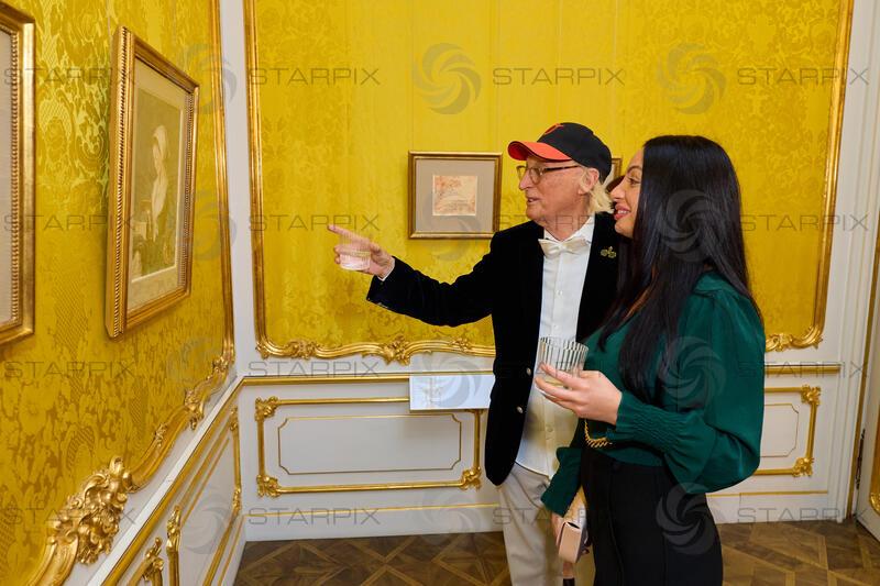 Copyright: Starpix / A. Tuma, 02.06.2026 Wien ,   Otto WAALKES,   Margarita GAVRIELOVA,   Ausstellungseröffnung und Empfang zu „Otto meets Albertina“ in der Albertina Wien