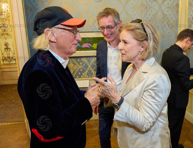 Copyright: Starpix / A. Tuma, 02.06.2026 Wien ,    Otto WAALKES, Ralph GLEIS, Direktor Albertina, Ingrid THURNHER, Ausstellungseröffnung und Empfang zu „Otto meets Albertina“ in der Albertina Wien